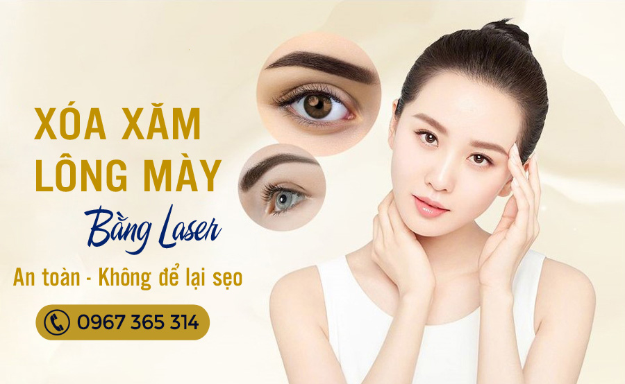 Phương pháp xóa xăm lông mày an toàn, không để lại sẹo bằng laser